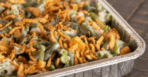 Homemade Green Bean Casserole with Fried Onions
