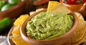 Homemade Guacamole with Tortilla Chips