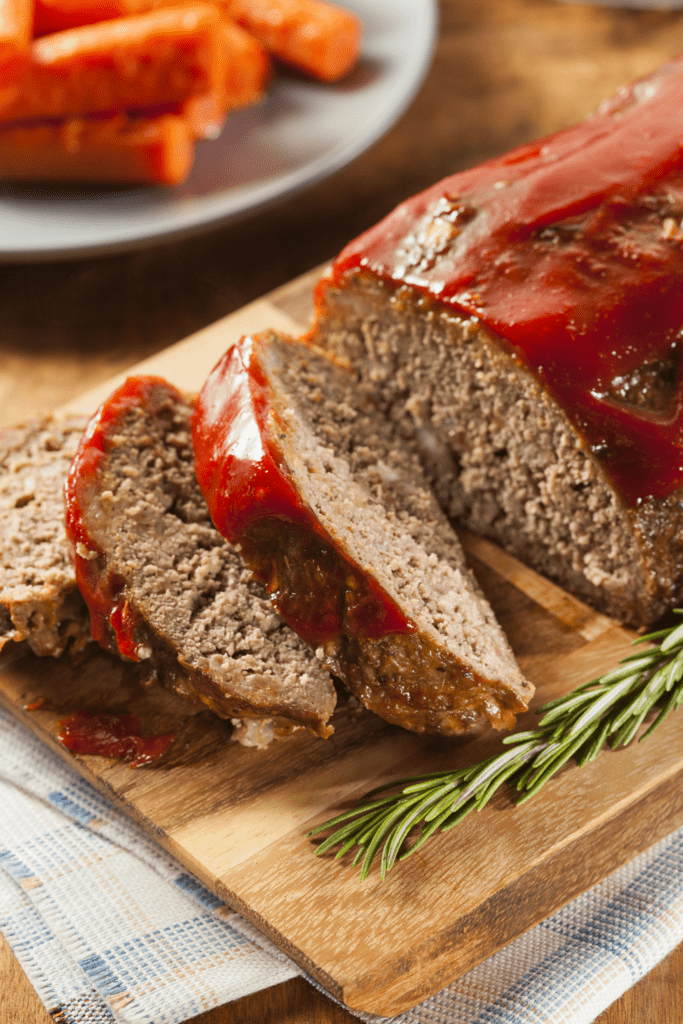 Homemade Meatloaf with Ketchup
