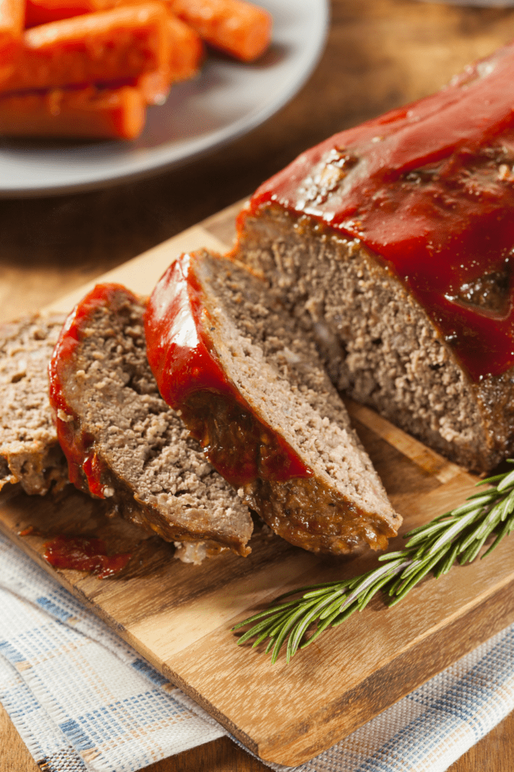 Homemade Meatloaf With Ketchup Pin 750x1125 