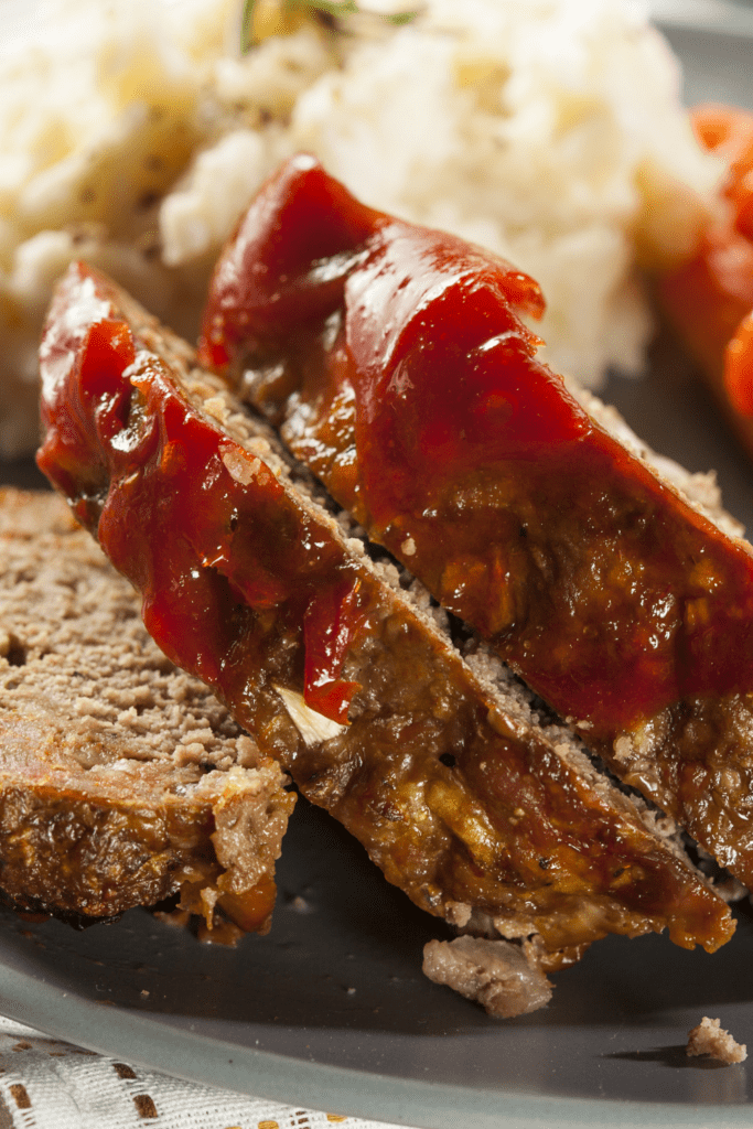 Meatloaf with Ketchup and Spices