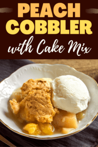 Peach Cobbler with Cake Mix - Insanely Good