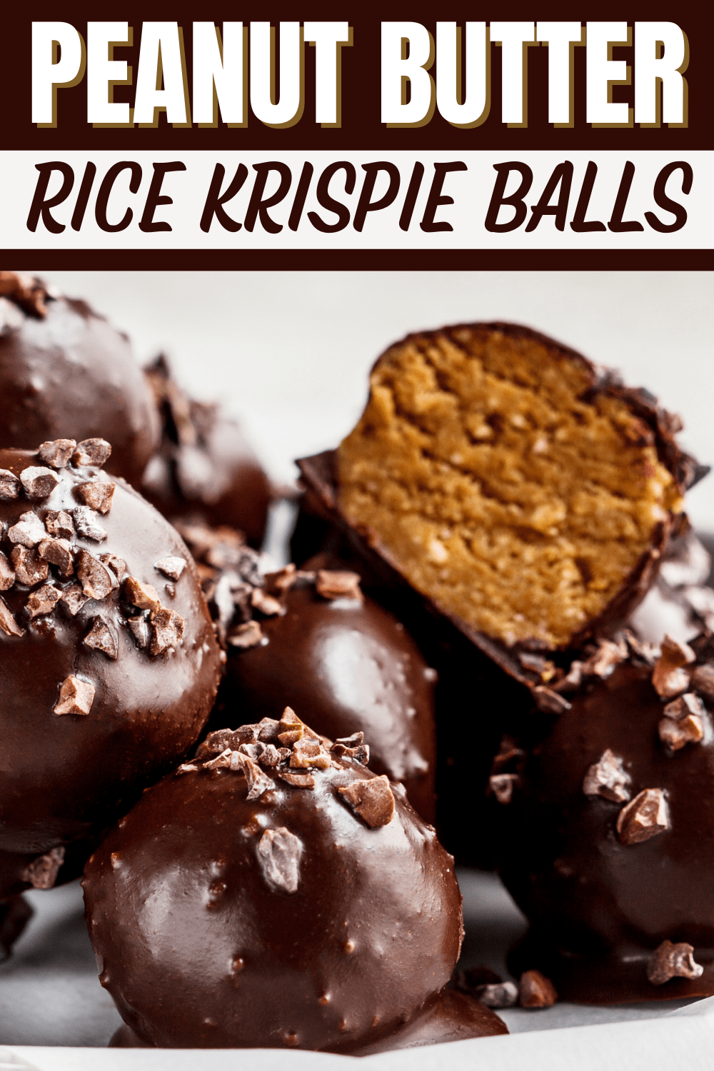 Peanut Butter Balls with Rice Krispies - Insanely Good