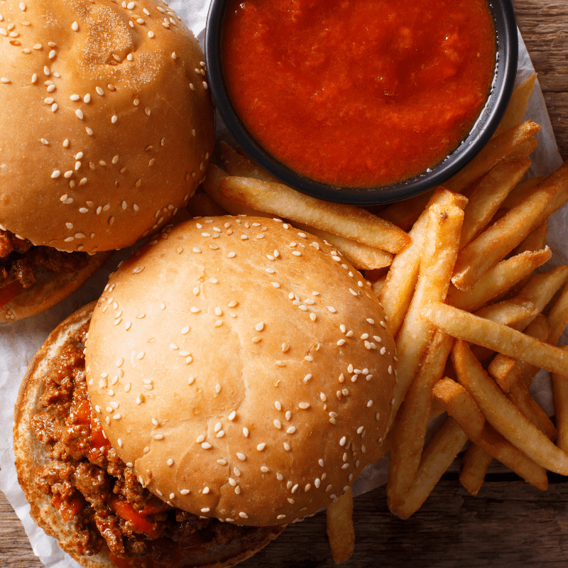 Sloppy Joes with Fries