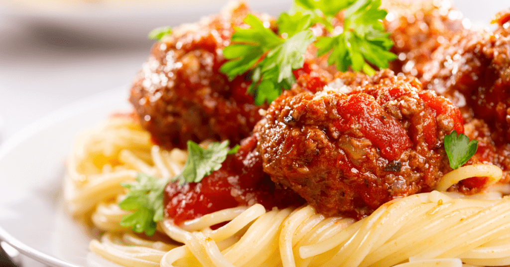 Turkey Meatballs with Pasta