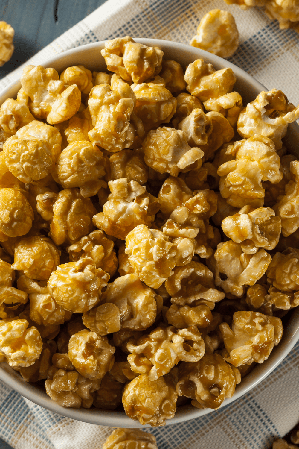 Bowl of Caramel Popcorn