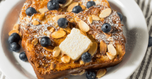 Brioche French Toast with Blueberries and Almonds