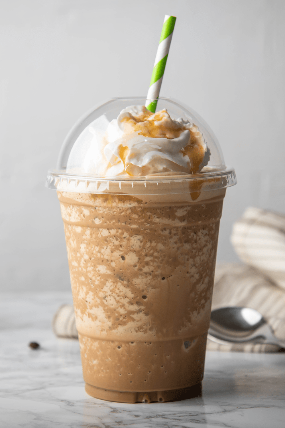 Starbucks Caramel Frappe with Whipped Cream