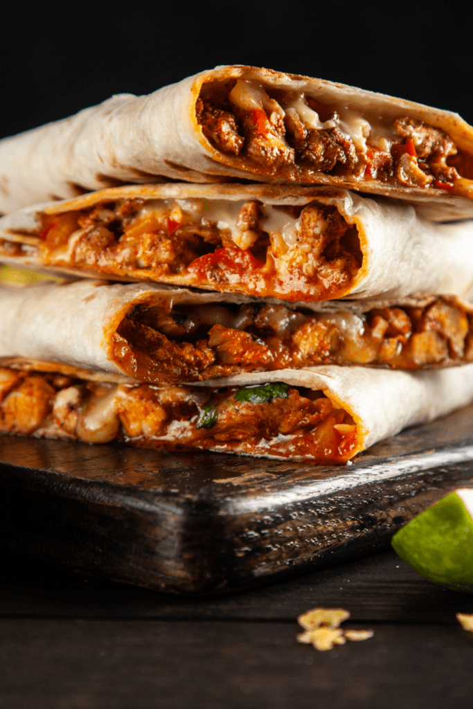 Chicken Quesadillas with Paprika and Cheese