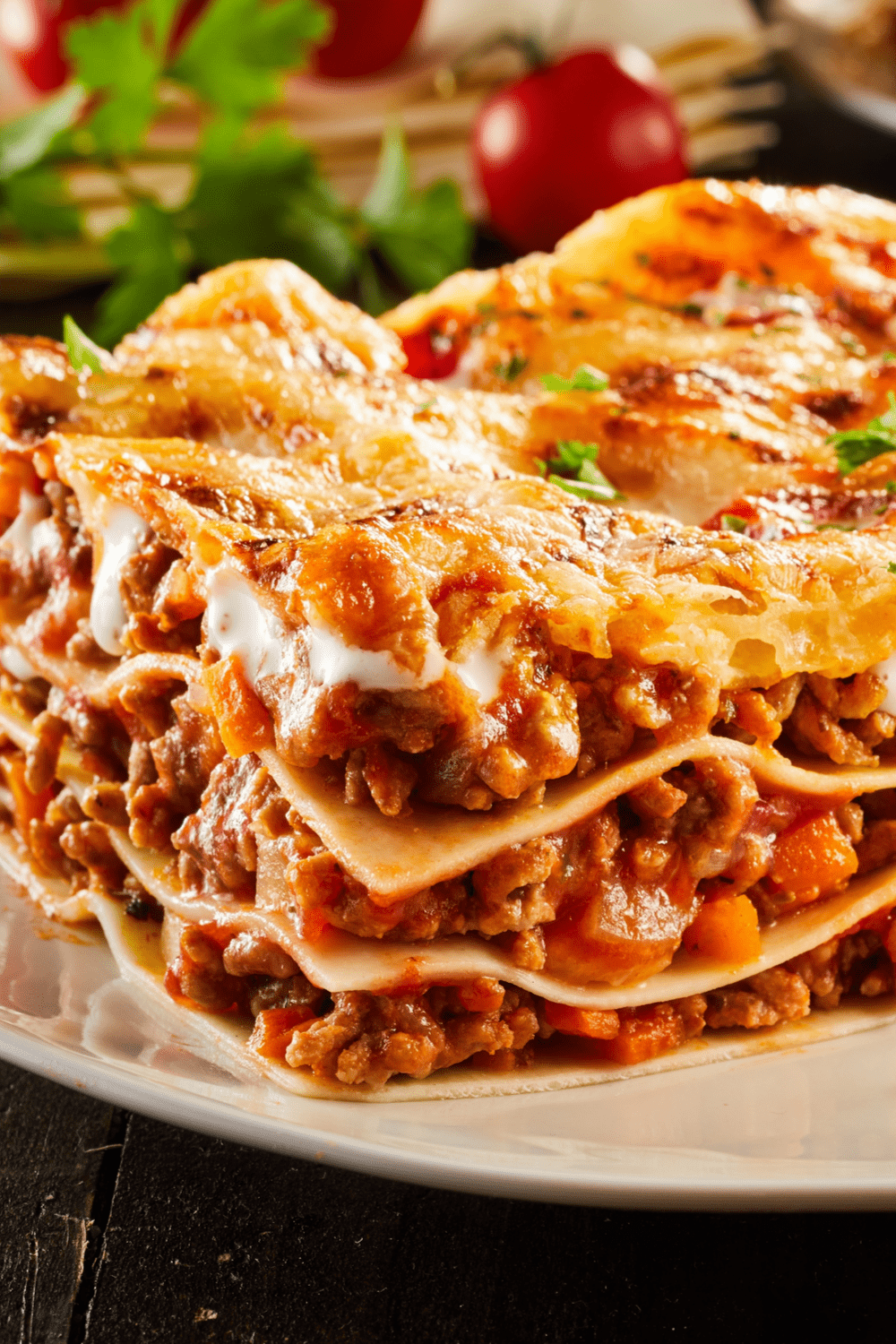 Italian ground beef lasagna