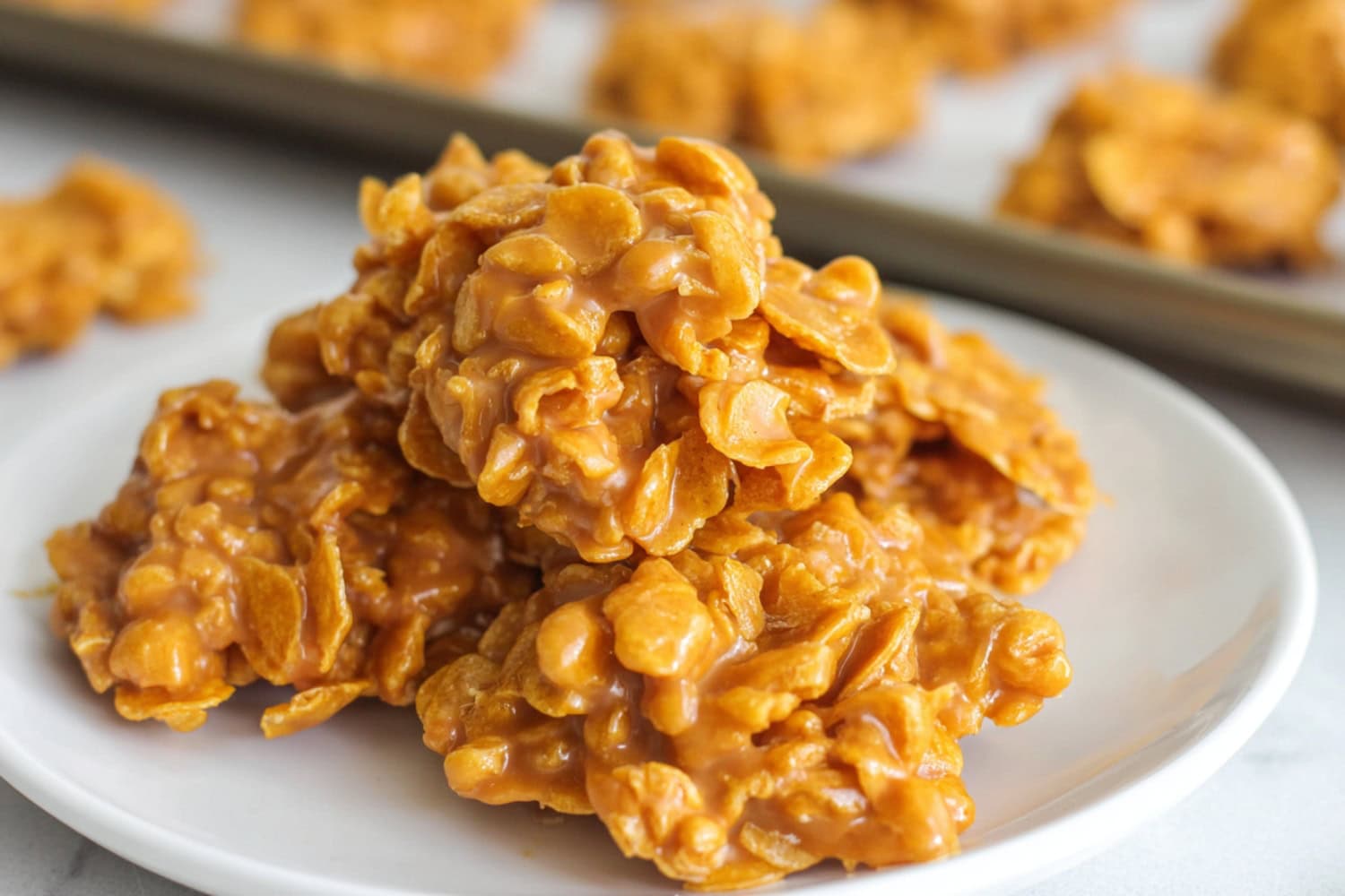 Peanut Butter Cornflake Cookies