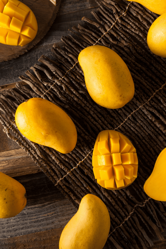 Raw and Organic Ripe Yellow Mango
