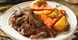 Slow Cooker Beef Pot Roast with Carrots and Potatoes