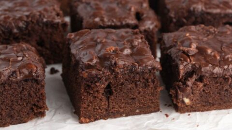 Sweet and Tasty Dr. Pepper Chocolate Cake with Nuts and Chocolate Glaze