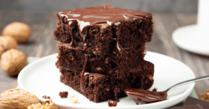 Chocolate Brownie Cake with Walnuts
