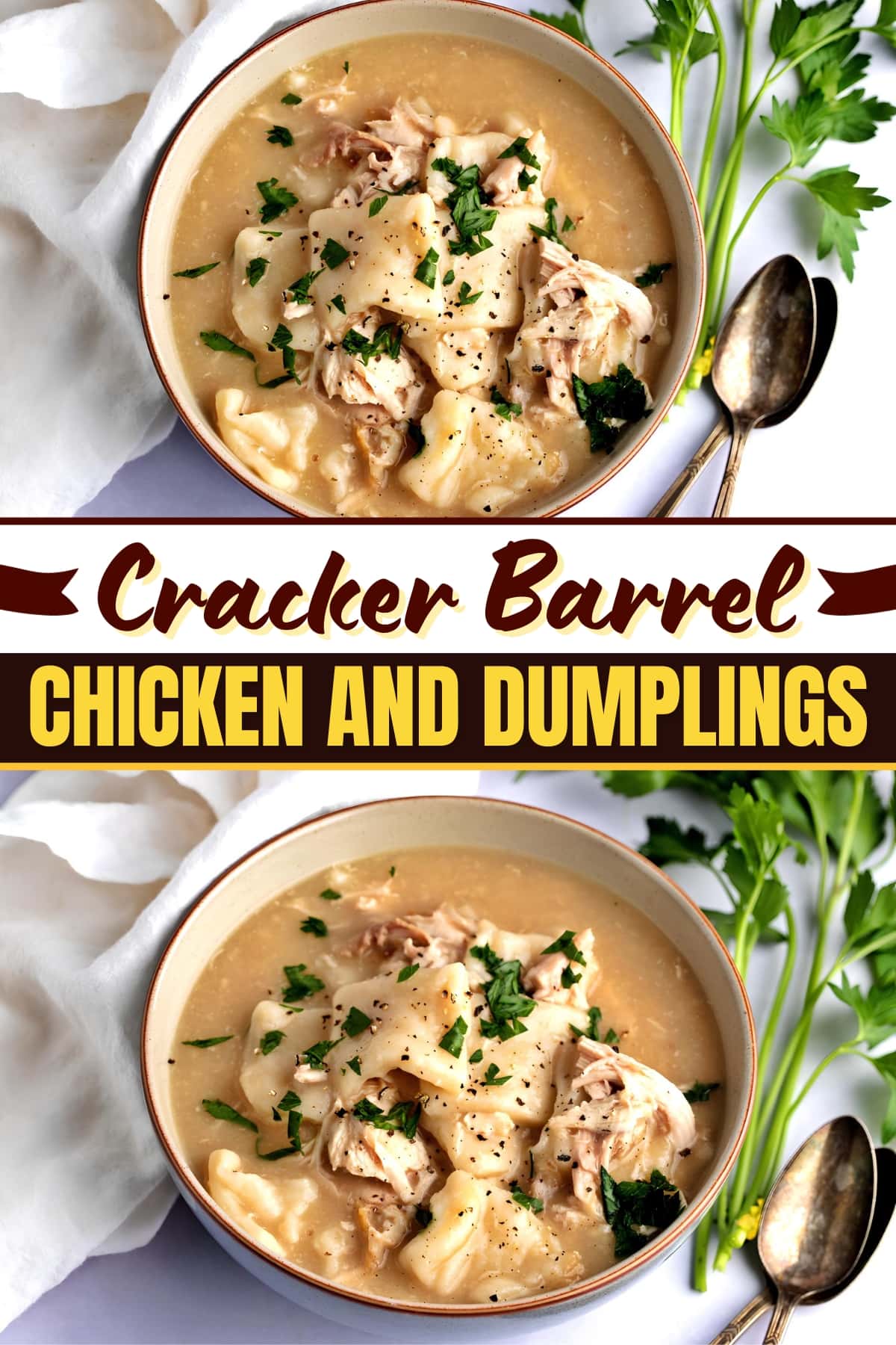 Cracker Barrel Chicken and Dumplings - Insanely Good
