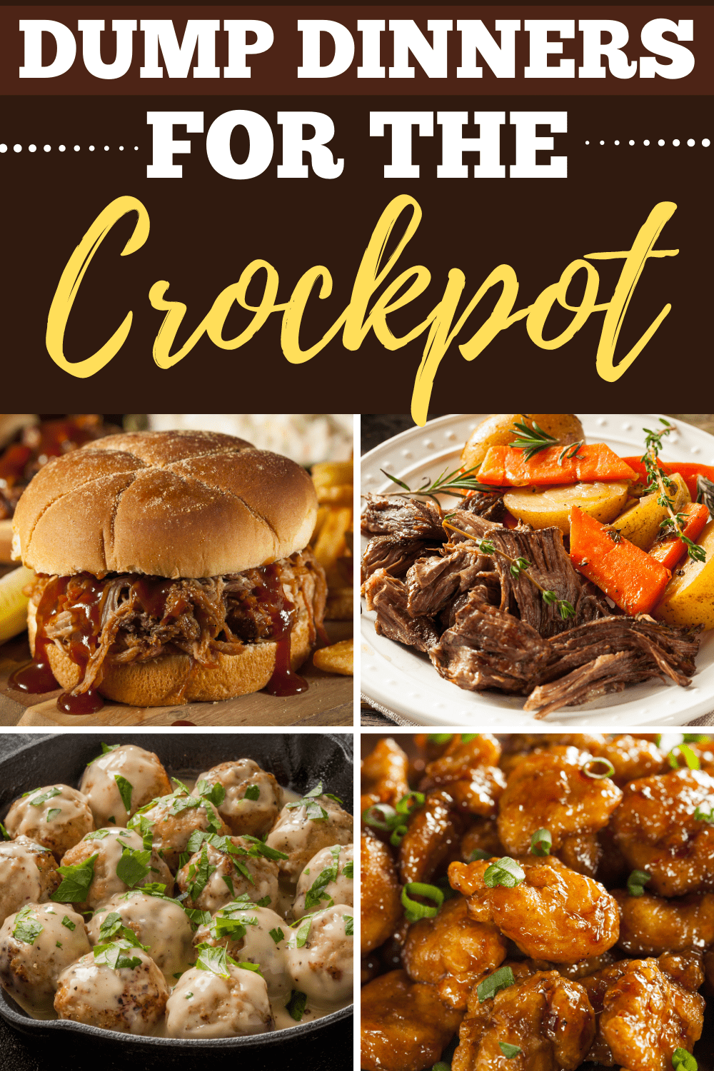 5 UNBELIEVABLE Dump & Go CROCKPOT Dinners that are SIMPLE and AMAZING! 
