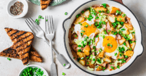 Ham and Egg Hash with Potatoes