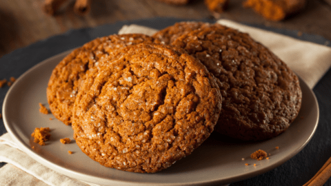 Homemade Gingersnap Cookies