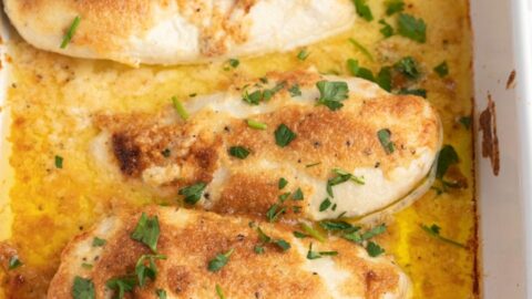 Homemade Moist and Tender Melt In Your Mouth Chicken with Parmesan and Herbs