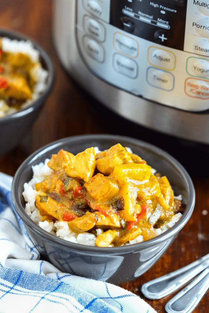 Instant Pot Chicken Curry with Rice