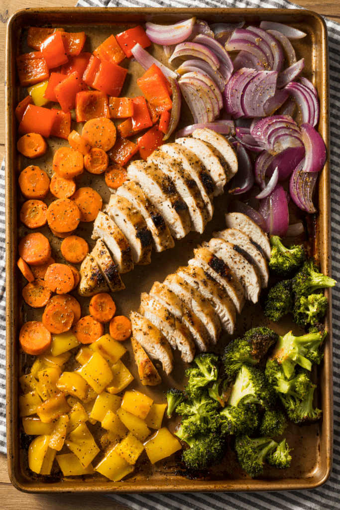 Keto Sheet Pan Chicken with Vegetables