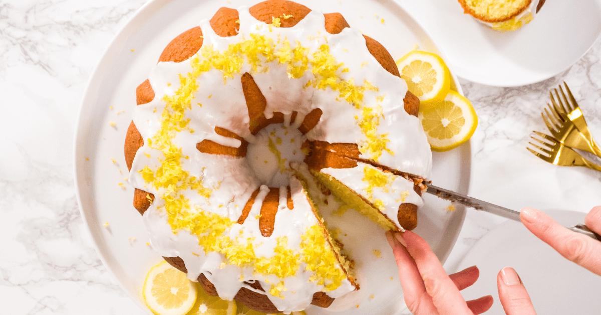 Lemon Bundt Cake with Sugar Glaze
