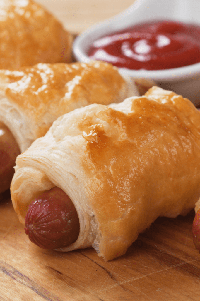Pigs in a Blanket with Ketchup