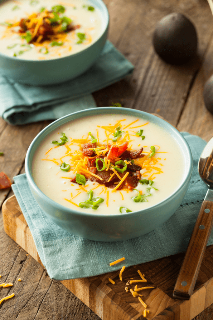 Potato Soup with Bacon and Cheese