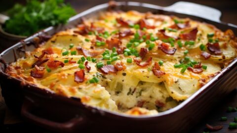 Loaded-Scalloped-Potatoes Casserole