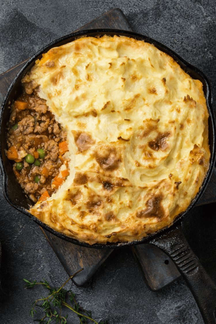 26 Best Leftover Mashed Potato Recipes Insanely Good   Shepherds Pie With Mashed Potatoes And And Minced Meat 750x1125 