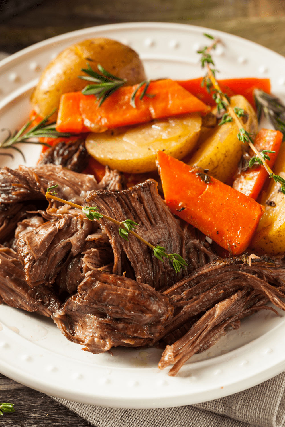 Slow Cooker Pot Roast with Carrots and Potatoes