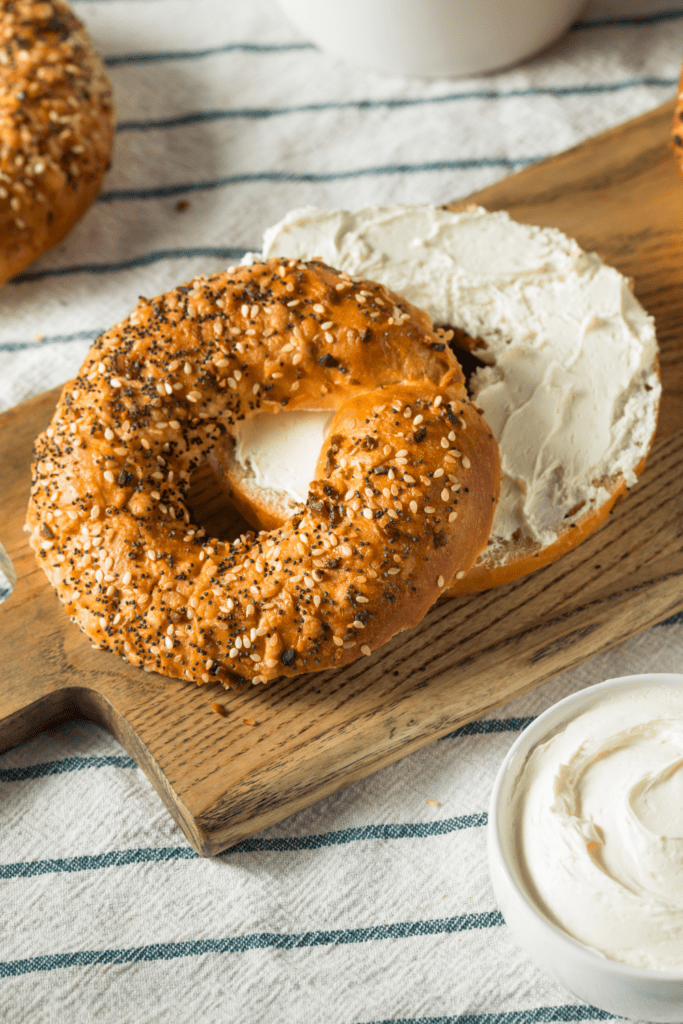 Bagels and cream cheese