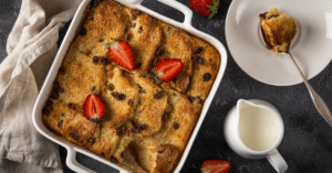 Bread and Butter Pudding with Raisins