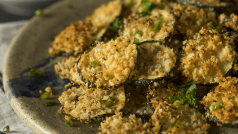 Breaded Baked Zucchini Chips