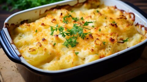 Keto Cauliflower Au Gratin