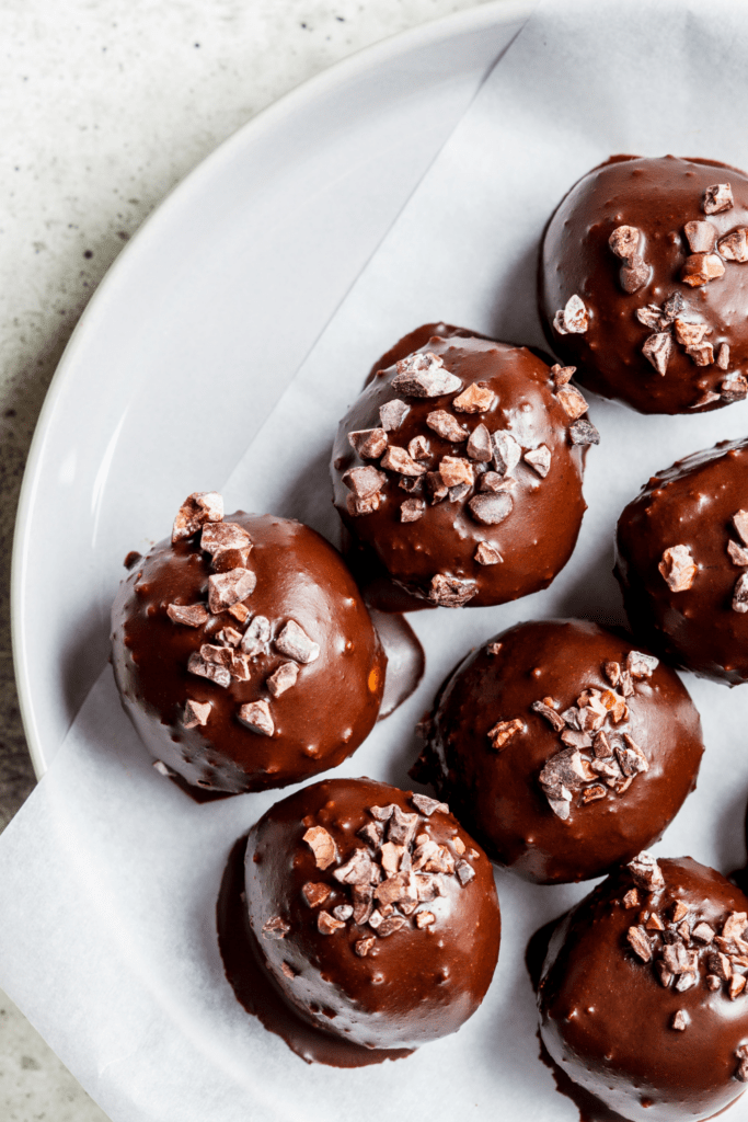Chocolate Balls with Peanut Butter