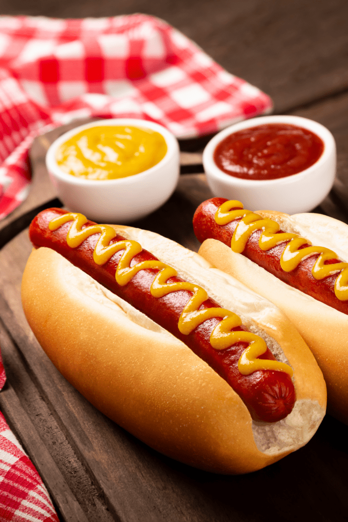 Hot Dog with Ketchup and Mustard