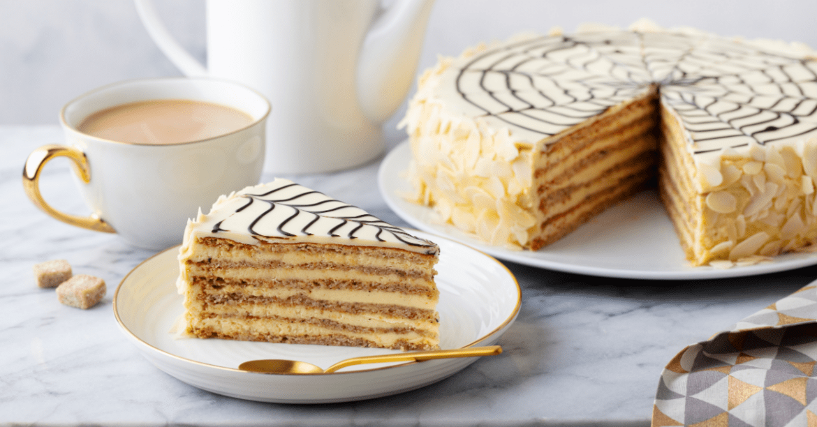 20 Traditional Hungarian Recipes Insanely Good   Hungarian Torte Cake With Coffee 1170x612 