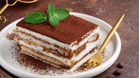 Italian Tiramisu with Mint and Chocolate