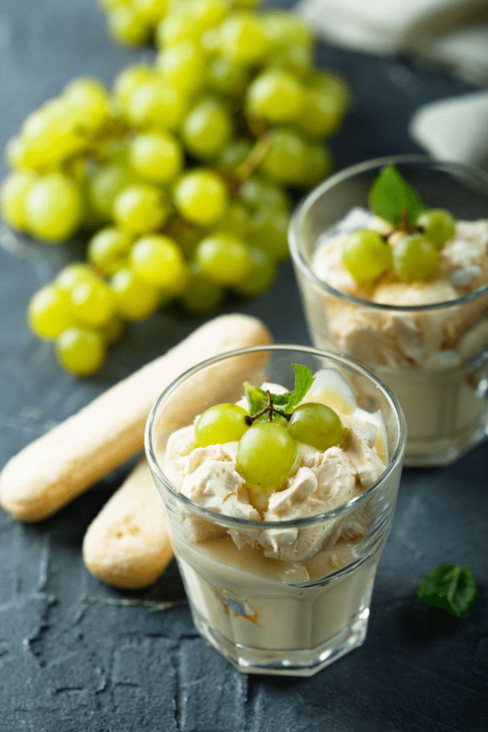 Layered Green Grape Dessert with Cream Cheese
