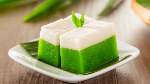 Malaysian Pandan and Coconut Cream Dessert