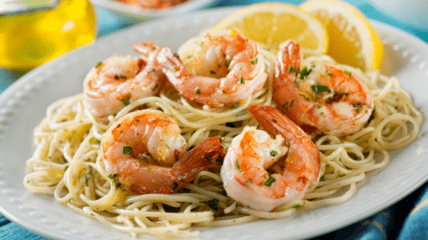 Shrimp Scampi with Lemons