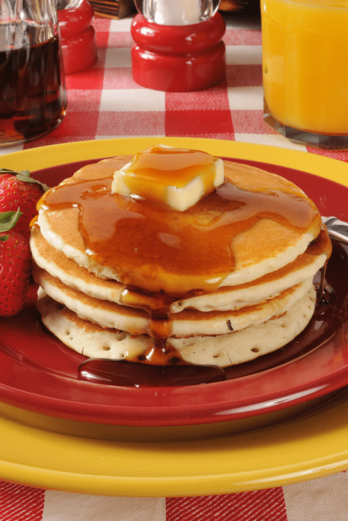 Stacks of Hot Cakes or Pancakes