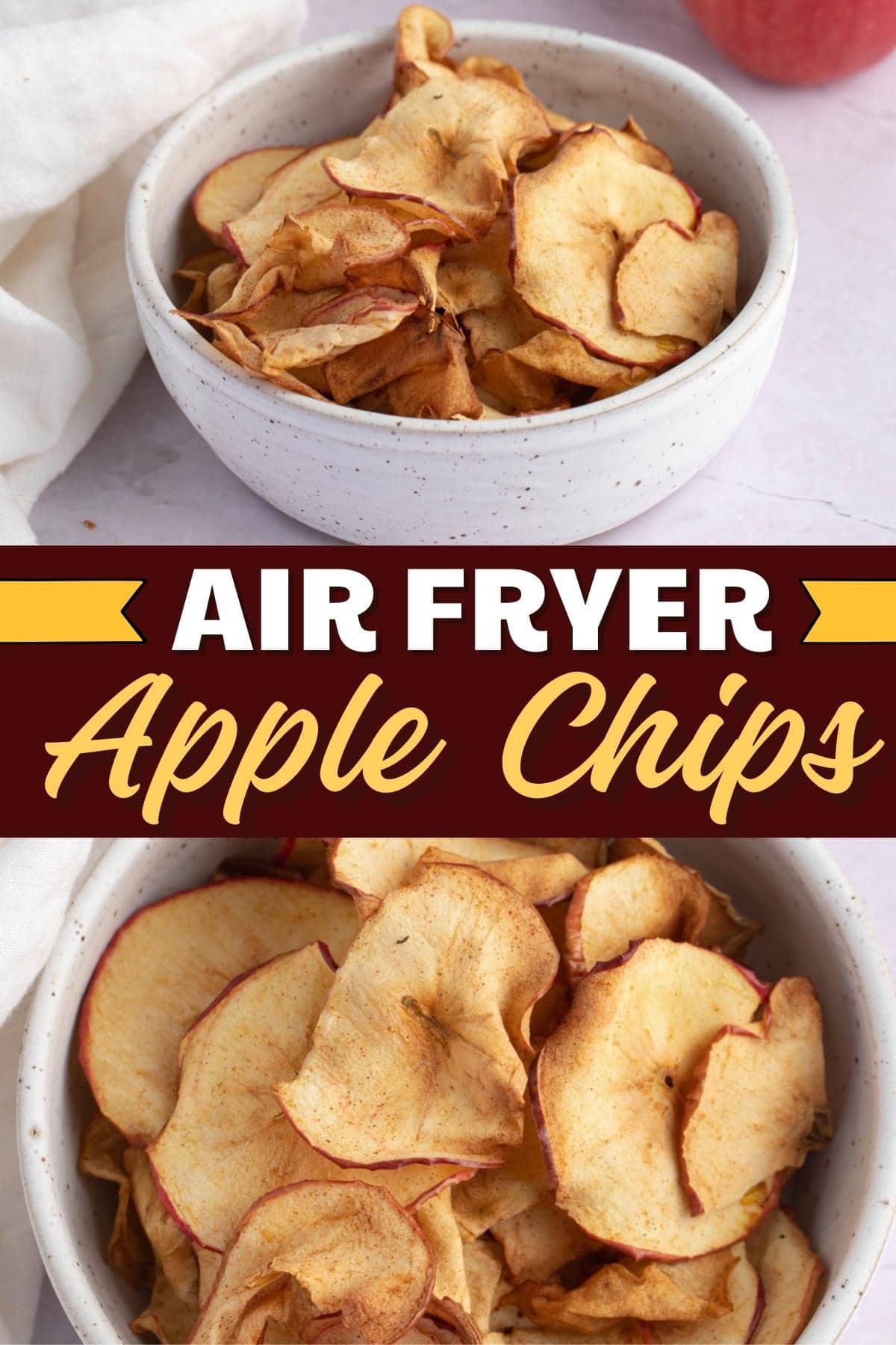 Air Fryer Apple Chips Insanely Good