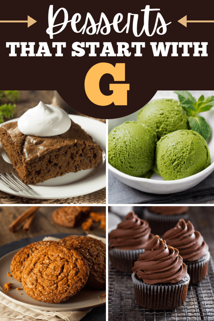 Desserts That Start With G
