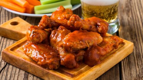 Homemade Buffalo Chicken Wings with Beer