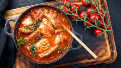 Homemade Fish Stew in Tomato Sauce