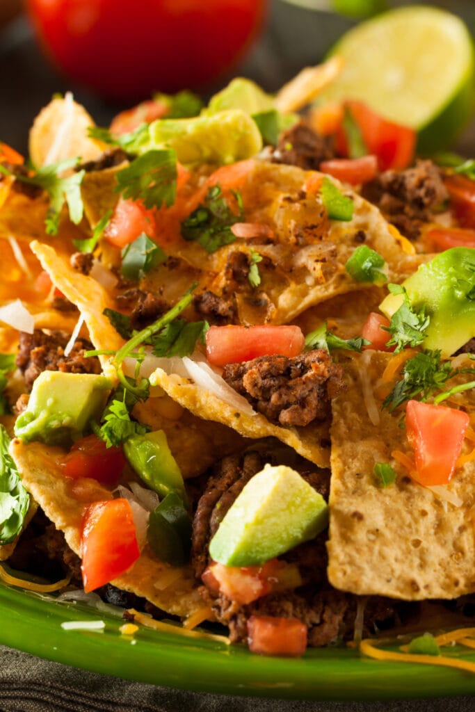 Loaded Nachos with Vegetables