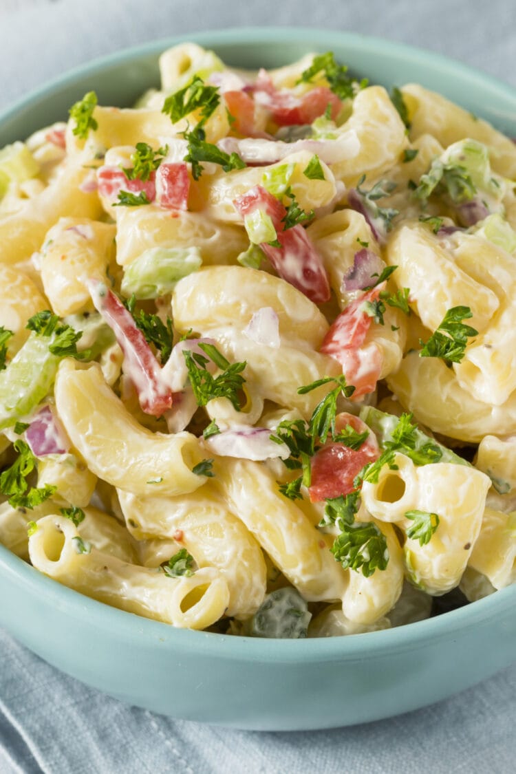 20 Easy Cold Pasta Recipes Insanely Good   Macaroni Salad 750x1125 